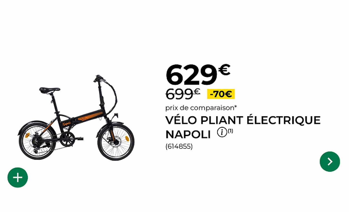 VÉLO PLIANT ÉLECTRIQUE NAPOLI
