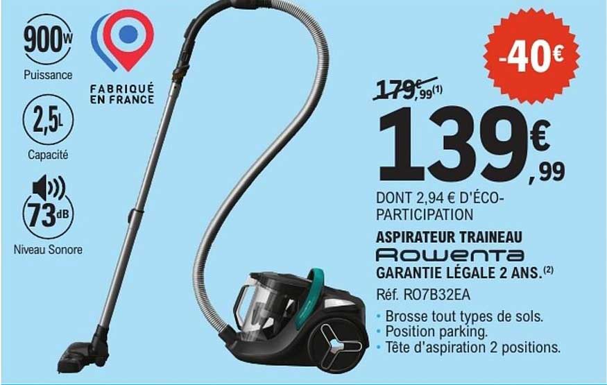 ASPIRATEUR TRAINEAU ROWENTA