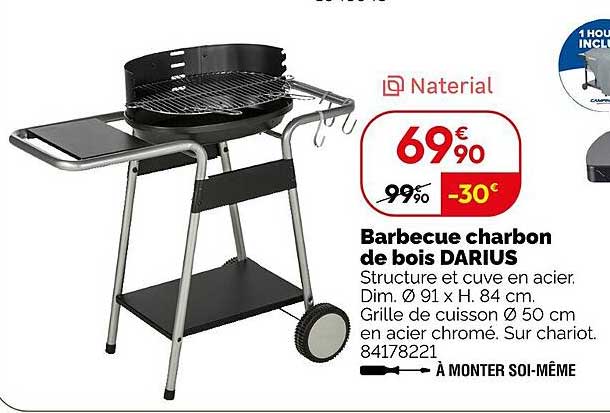 Barbecue charbon de bois DARIUS