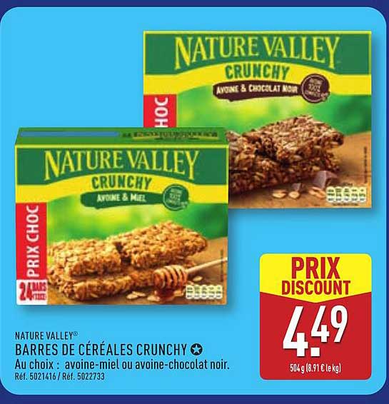 BARRES DE CÉRÉALES CRUNCHY