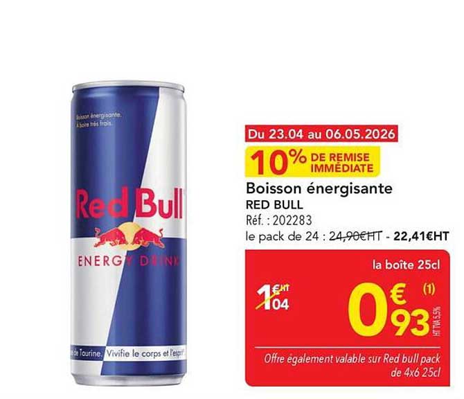 Boisson énergisante RED BULL