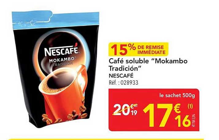 Café soluble “Mokambo Tradición” NESCAFÉ