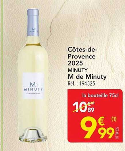 Côtes-de-Provence 2025 MINUTY M de Minuty