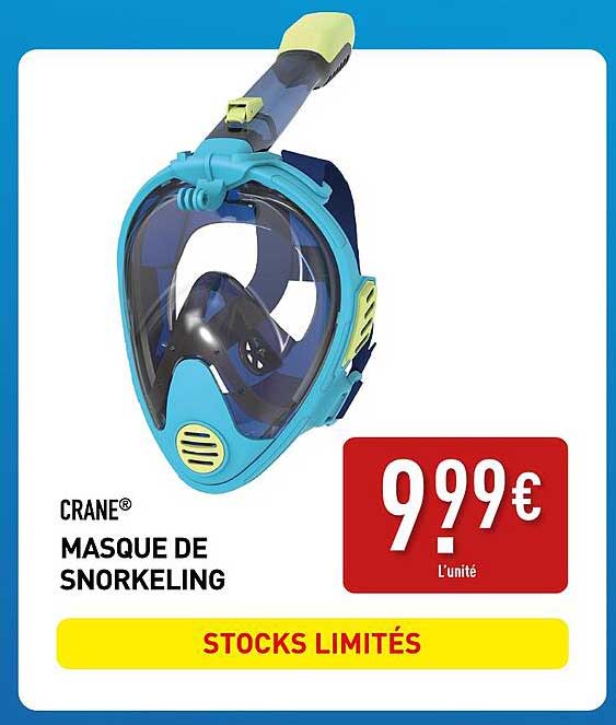 CRANE® MASQUE DE SNORKELING