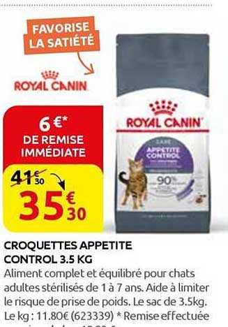 CROQUETTES APPETITE CONTROL 3.5 KG