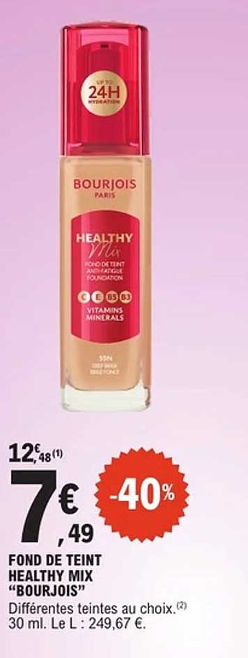 FOND DE TEINT HEALTHY MIX "BOURJOIS"