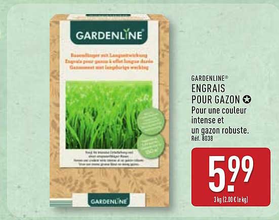 GARDENLINE ENGRAIS POUR GAZON