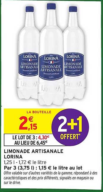 LIMONADE ARTISANALE LORINA