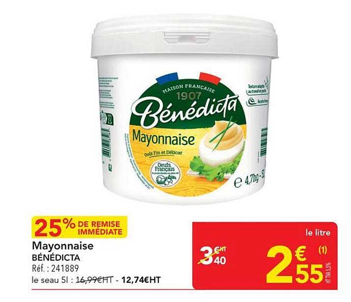 Mayonnaise BÉNÉDICTA