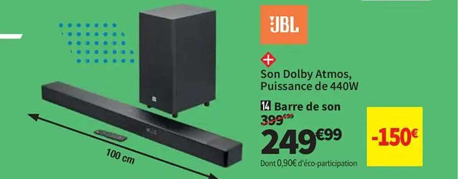 Son Dolby Atmos, Puissance de 440W Bar de son