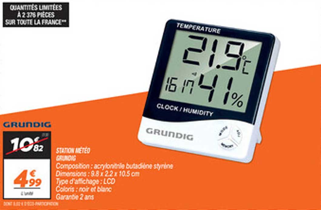 STATION MÉTÉO GRUNDIG