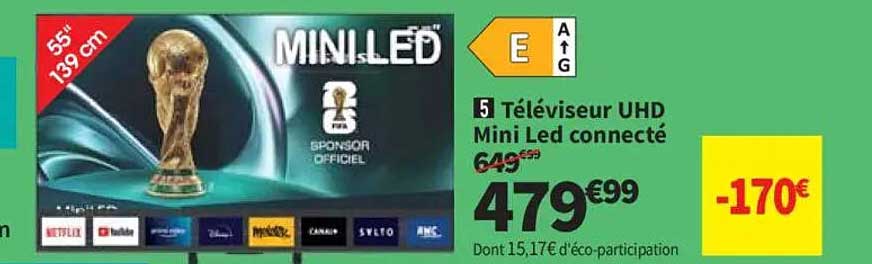 Téléviseur UHD Mini Led connecté