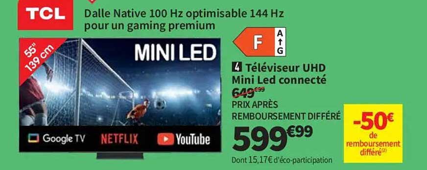 Téléviseur UHD Mini Led connecté