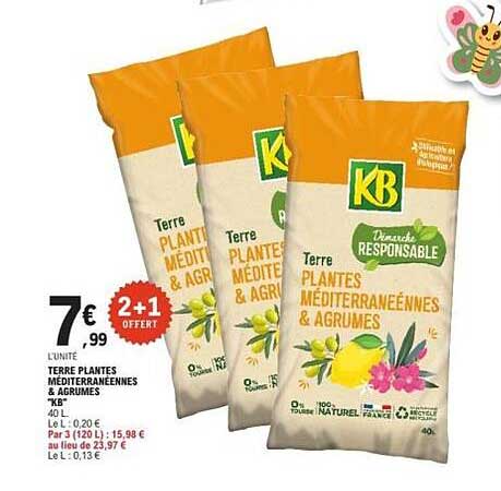 Terre plantes méditerranéennes & agrumes KB 40 L