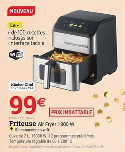 Friteuse Air Fryer 1800 W