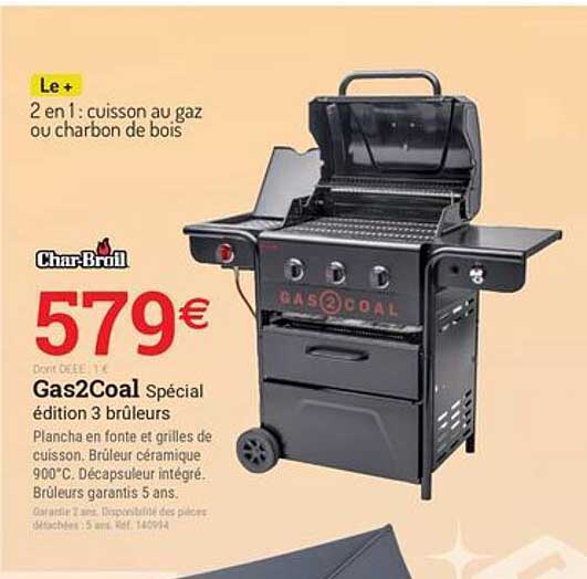 Gas2Coal Spécial édition 3 brûleurs