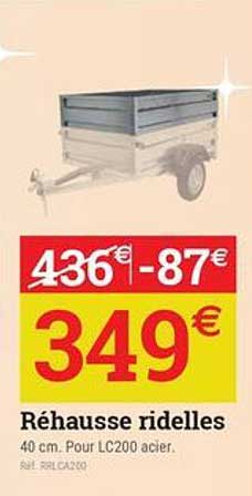 Réhausse ridelles