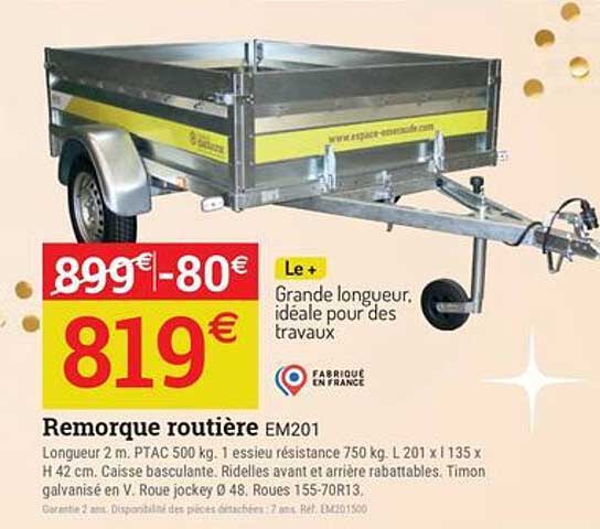 Remorque routière EM201