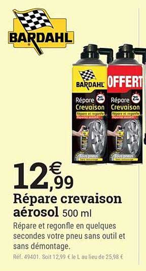 Répare crevaison aérosol 500 ml