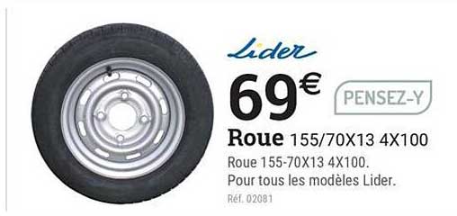 Roue 155/70X13 4X100