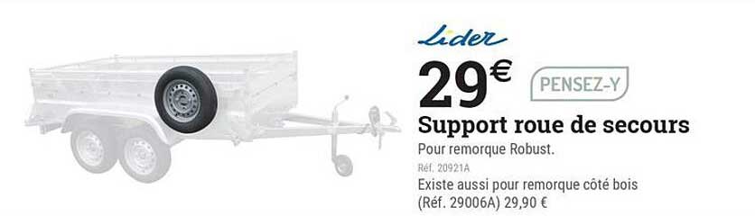 Support roue de secours