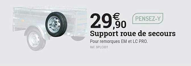 Support roue de secours