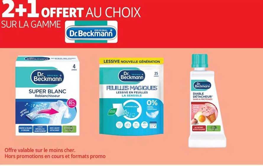 2+1 OFFERT AU CHOIX SUR LA GAMME Dr.Beckmann