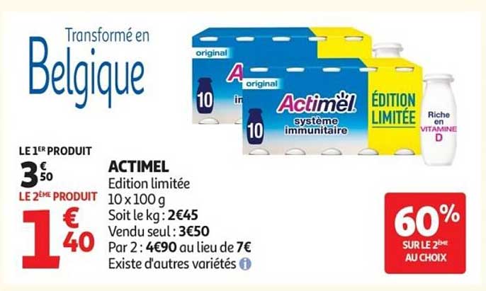 ACTIMEL Edition limitée 10 x 100 g