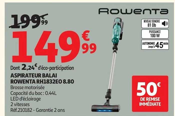 ASPIRATEUR BALAI ROWENTA RH1832EO 8.80