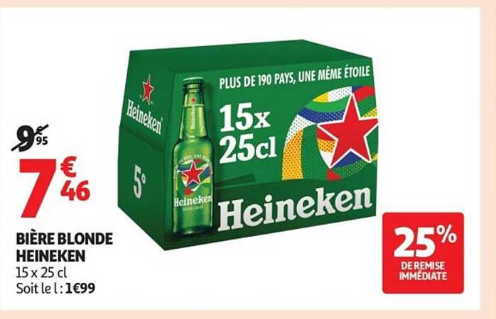 BIÈRE BLONDE HEINEKEN