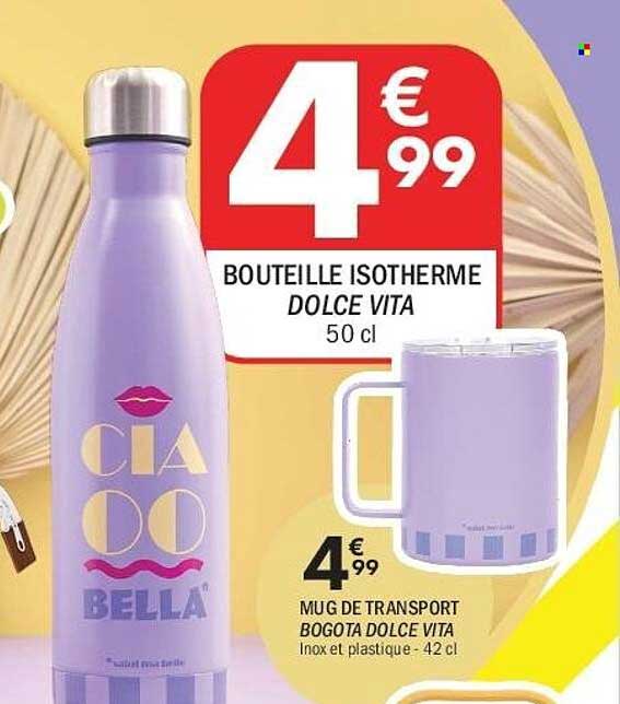 BOUTEILLE ISOTHERME DOLCE VITA 50 cl