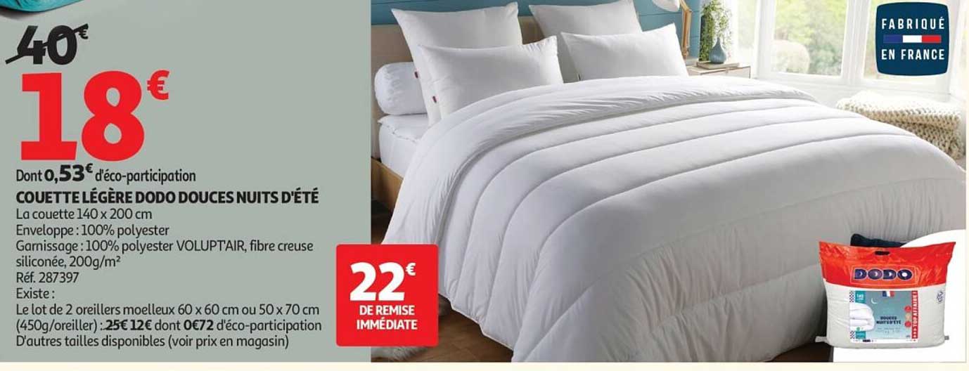 COUETTE LÉGÈRE DODO DOUCES NUITS D’ÉTÉ