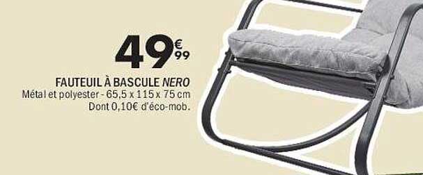 FAUTEUIL À BASCULE NERO