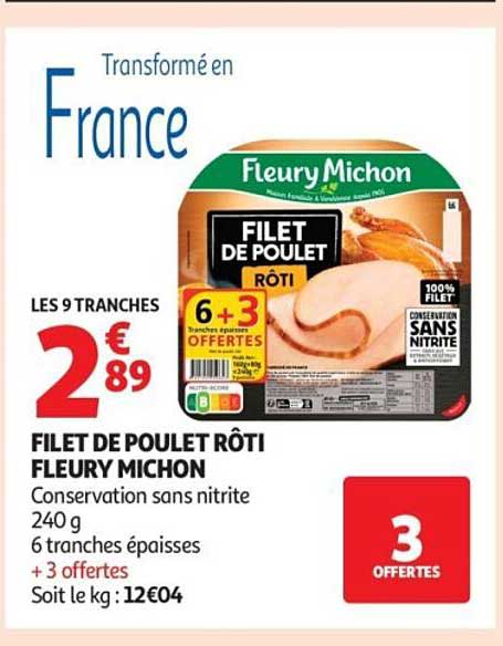 FILET DE POULET RÔTI FLEURY MICHON