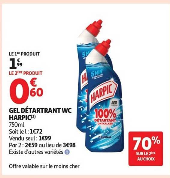 GEL DÉTARTRANT WC HARPIC