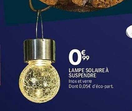 LAMPE SOLAIRE À SUSPENDRE