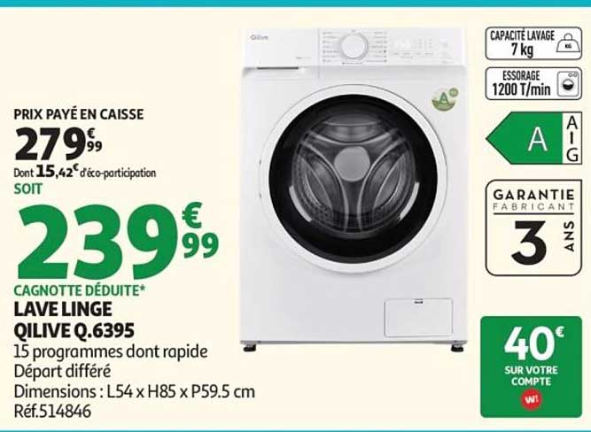 LAVE LINGE QILIVE Q.6395