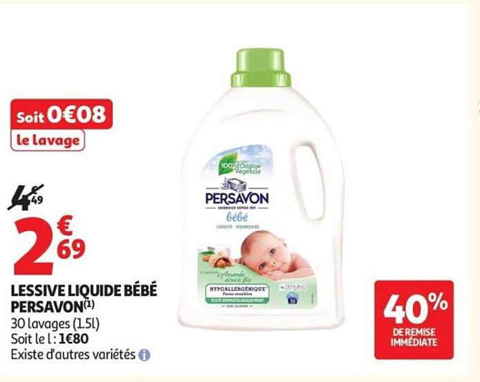 LESSIVE LIQUIDE BÉBÉ PERSAVON(i)