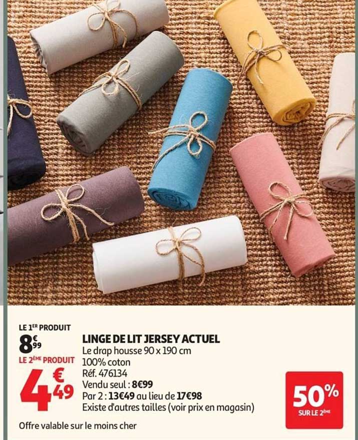 LINGE DE LIT JERSEY ACTUEL