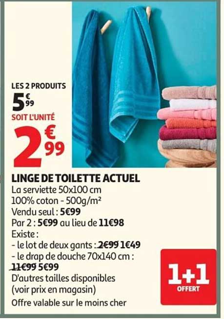 LINGE DE TOILETTE ACTUEL