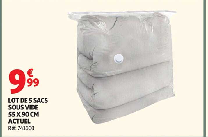LOT DE 5 SACS SOUS VIDE 55 X 90 CM ACTUEL