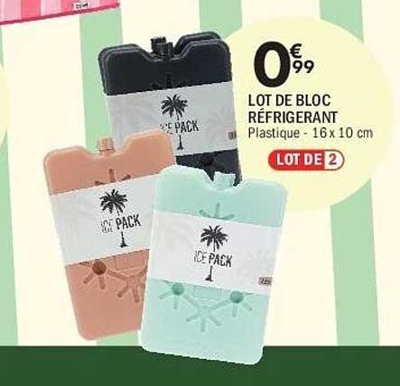 LOT DE BLOC RÉFRIGÉRANT