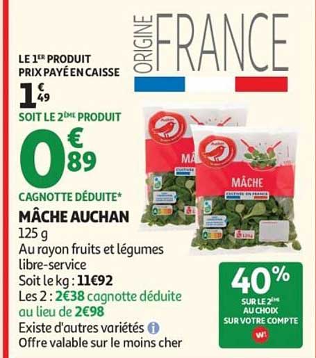 MÂCHE AUCHAN