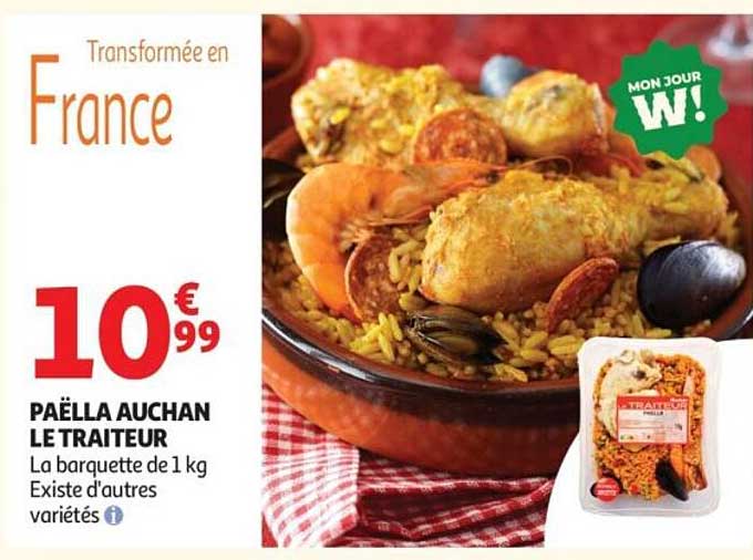 Paëlla Auchan Le Traiteur