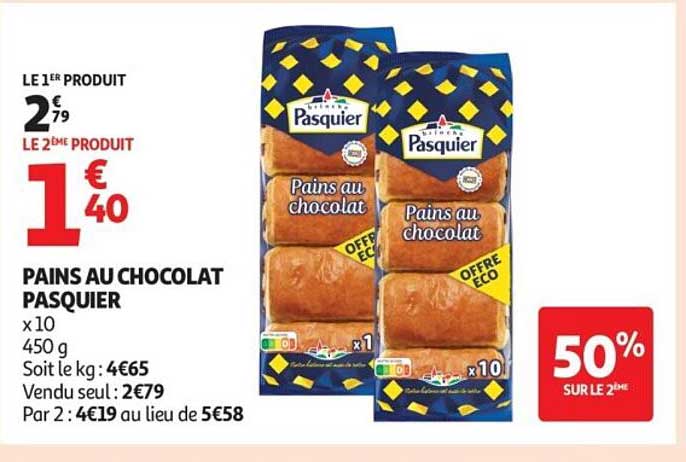 PAINS AU CHOCOLAT PASQUIER