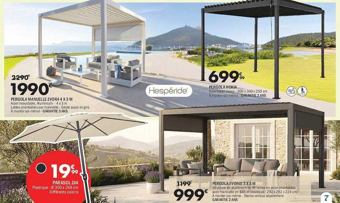 PERGOLA MANUELLE EVORA 4 X 3 M