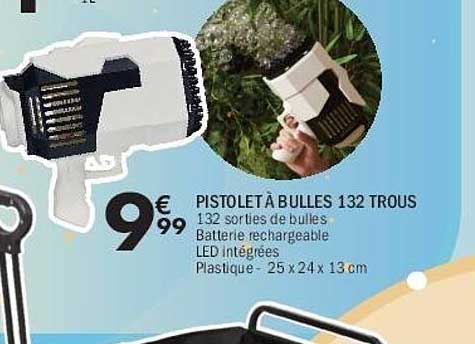 PISTOLET À BULLES 132 TROUS