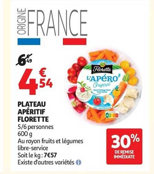 PLATEAU APÉRITIF FLORETTE