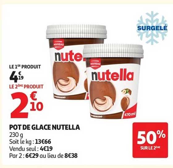 POT DE GLACE NUTELLA