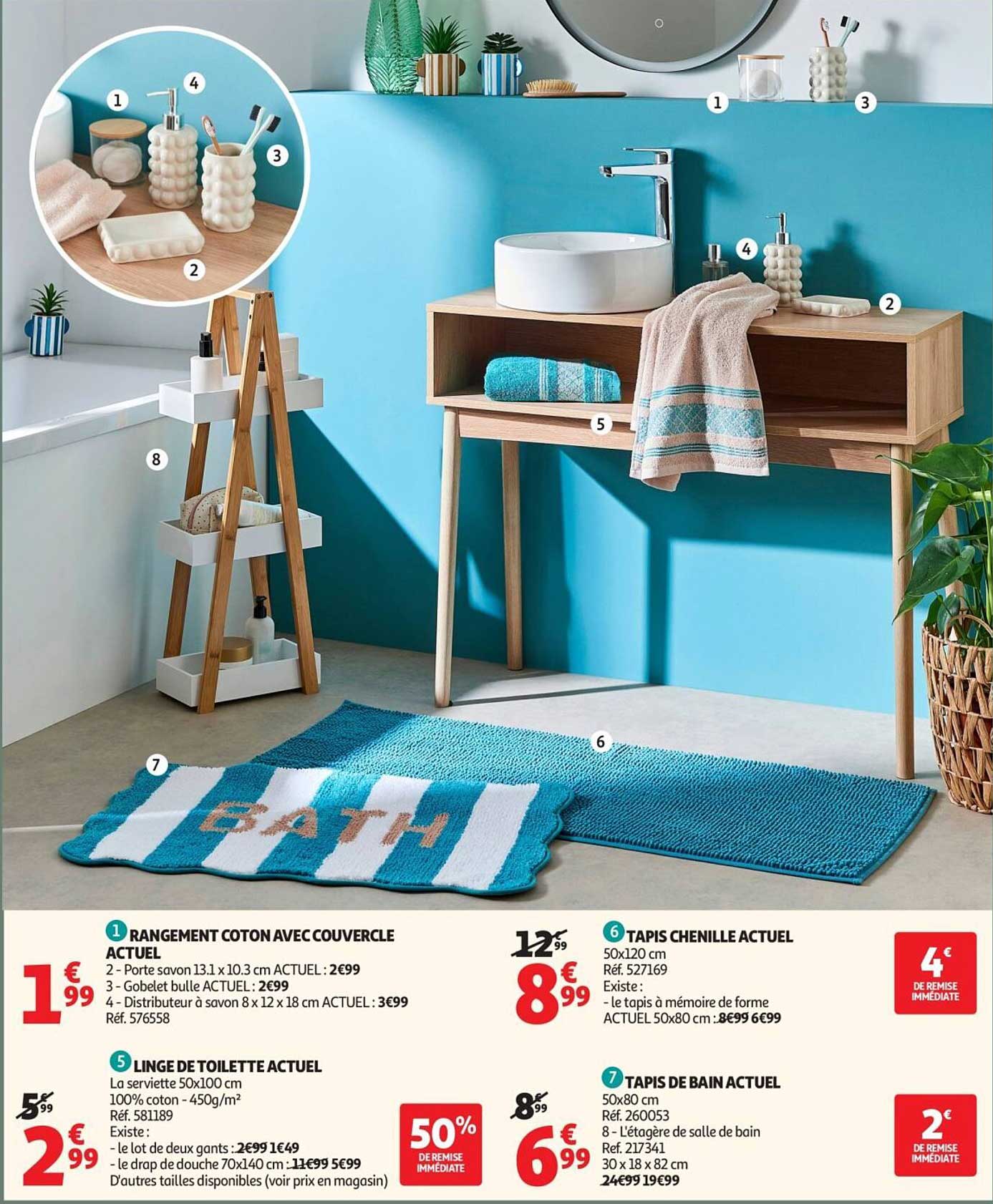 RANGEMENT COTON AVEC COUVERCLE ACTUEL